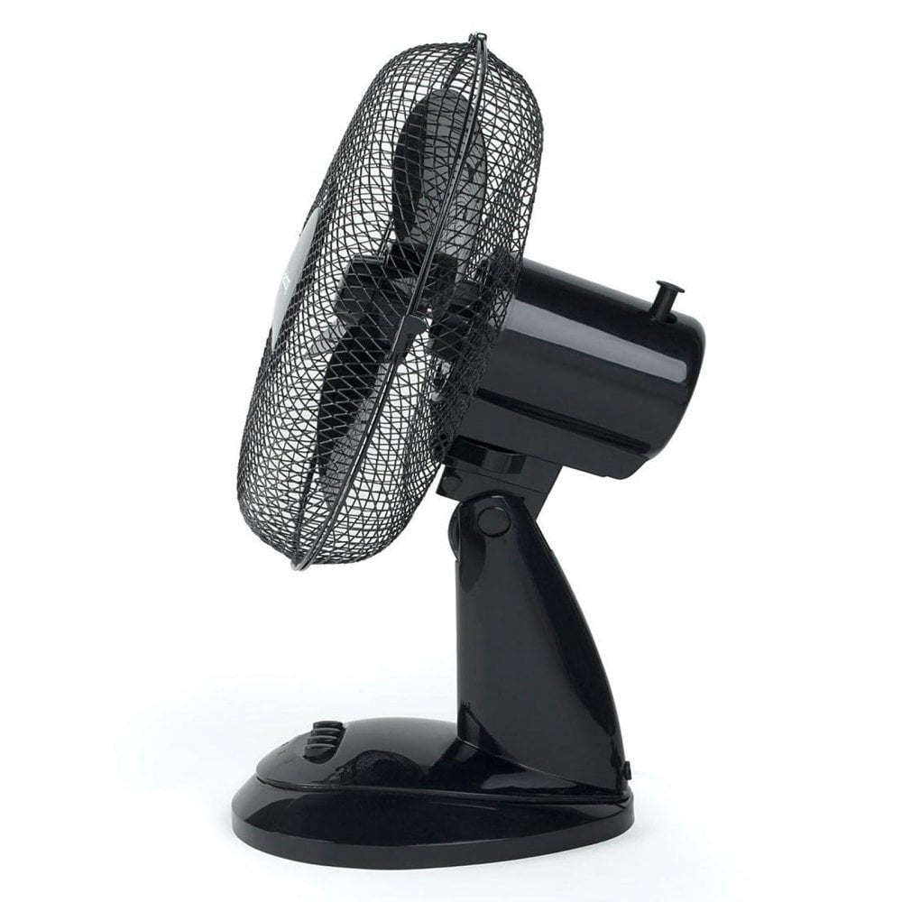 12" 30cm Desk Fan 3 Speed Settings Black