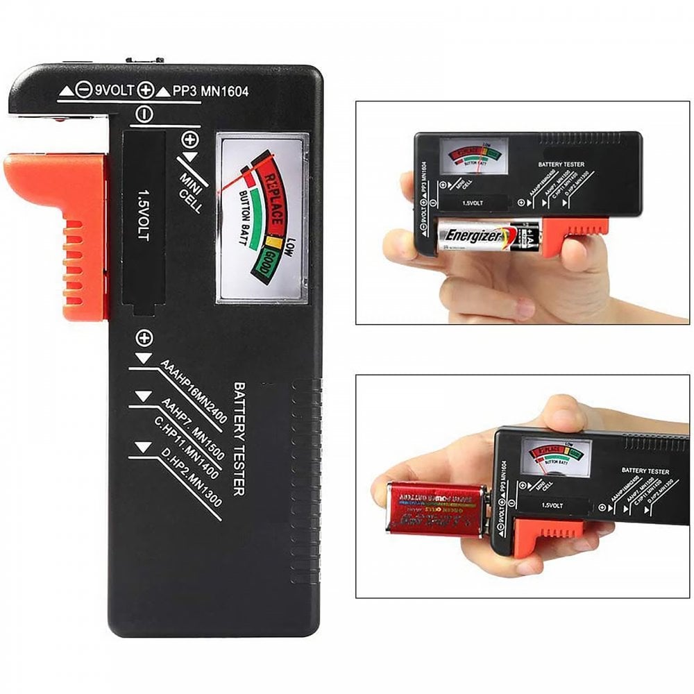Universal Analogue Battery Tester All 1.5 & 9V batteries