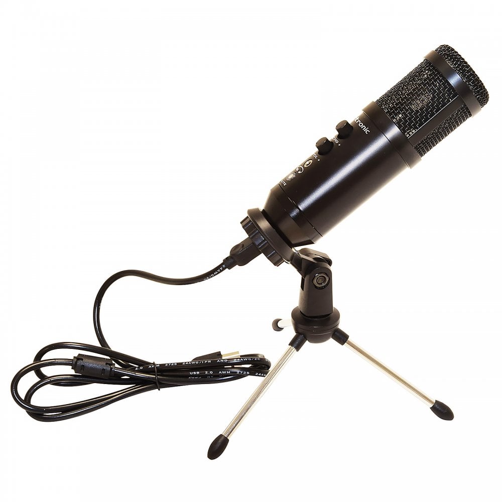 USB Podcast Electret Condenser Desk Top Microphone