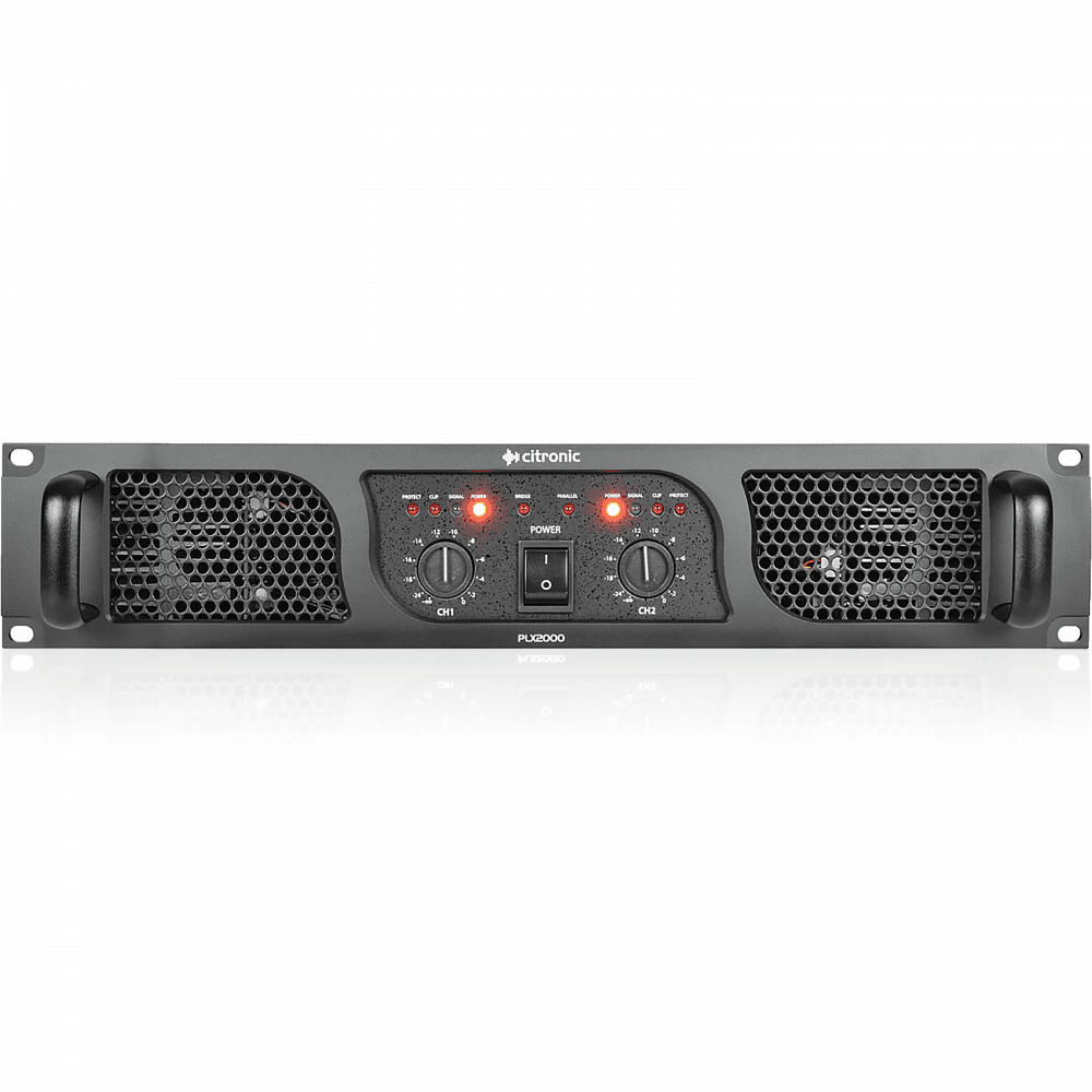 PLX2000 Power Amplifier 1000w Per Channel at 2 Ohms
