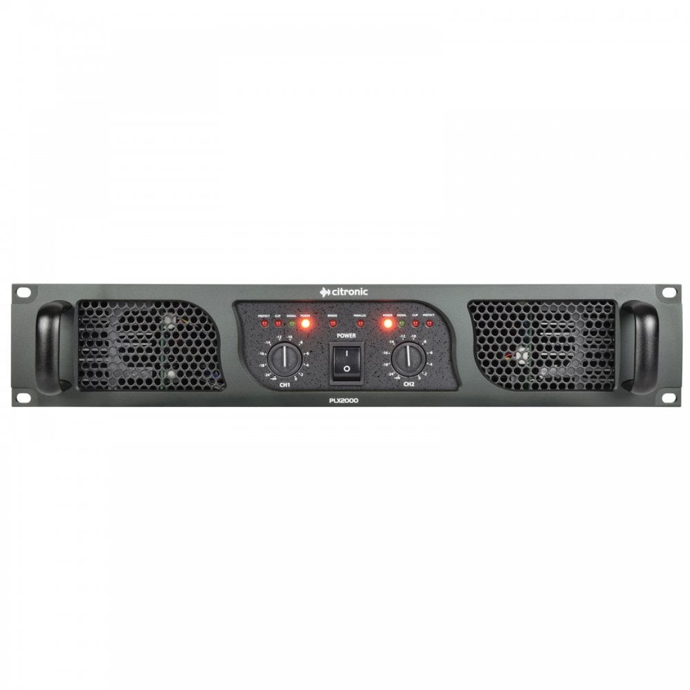 PLX2000 Power Amplifier 1000w Per Channel at 2 Ohms