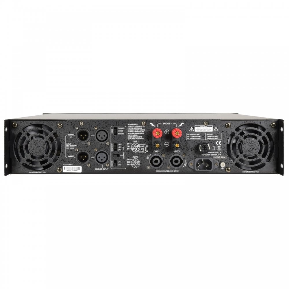 PLX3600 Power Amplifier 1800w Per Channel at 2 Ohms