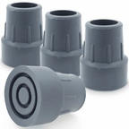 Set Of 4 Replacement Grey Rubber Ferrules 25mm