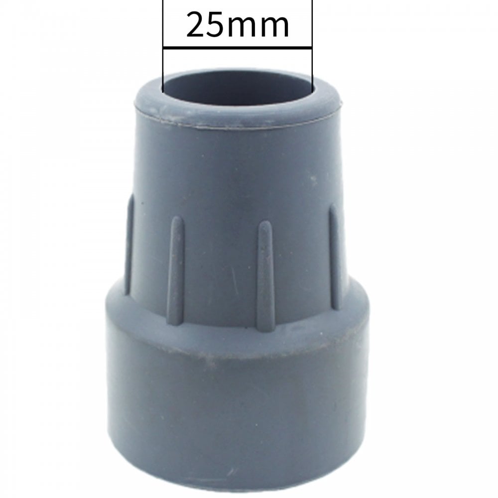 Set Of 4 Replacement Grey Rubber Ferrules 25mm