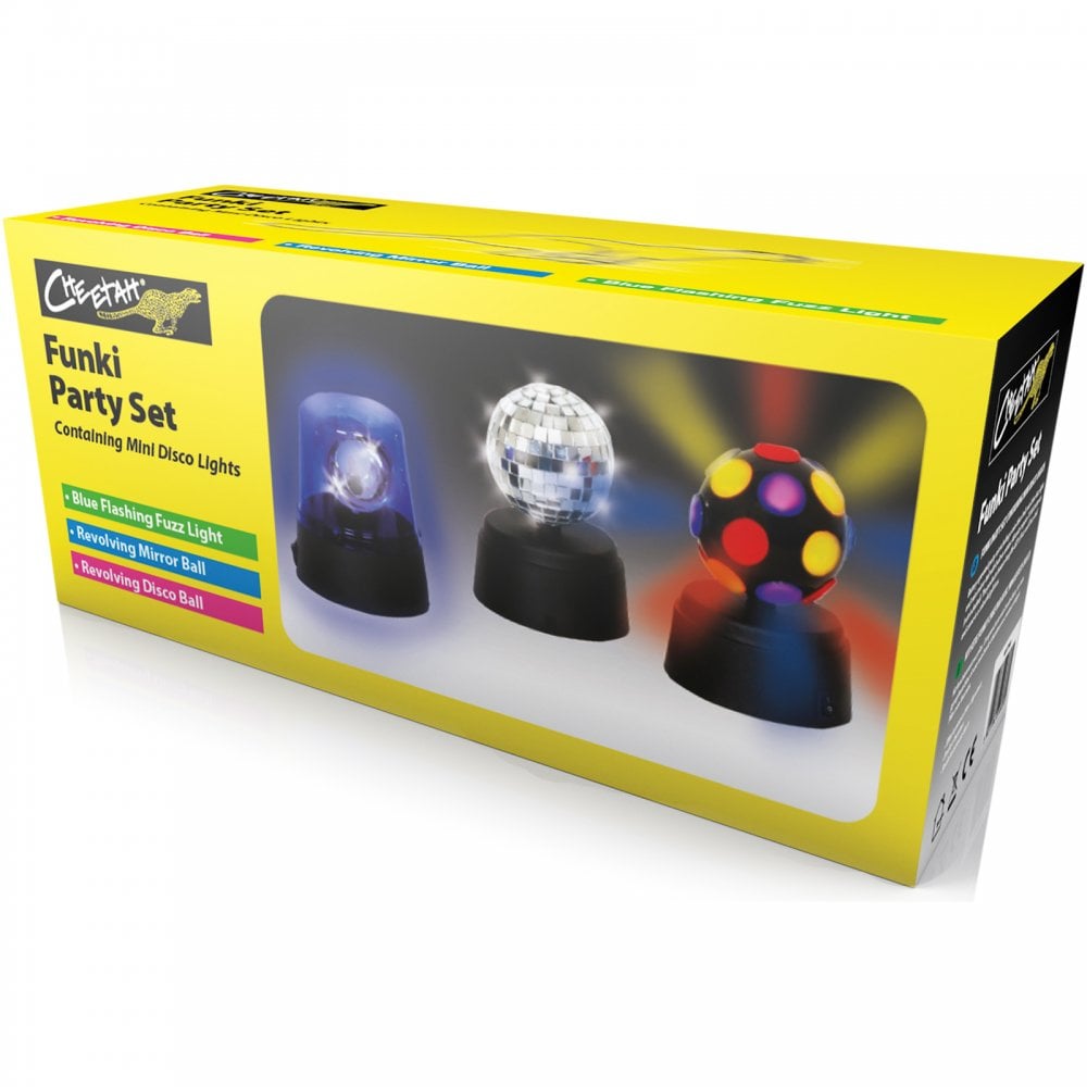 Pack of 3 Mini Party Light Kids Disco Set