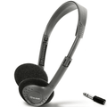 Comfort Lightweight Stereo Headphones with Jack Adaptor