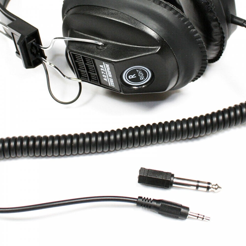 Mono Stereo Black Retro Studio Stereo Headphones