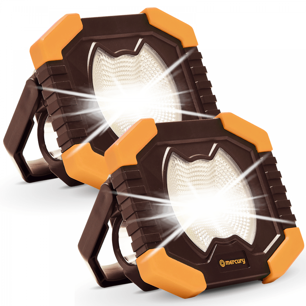 Pair of Compact COB LED Work Light and Torch Adjustable
