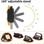 Pair of Compact COB LED Work Light and Torch Adjustable