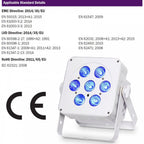 Slimline 7Q5 RGBA Quad LED Colour White Housing Pack
