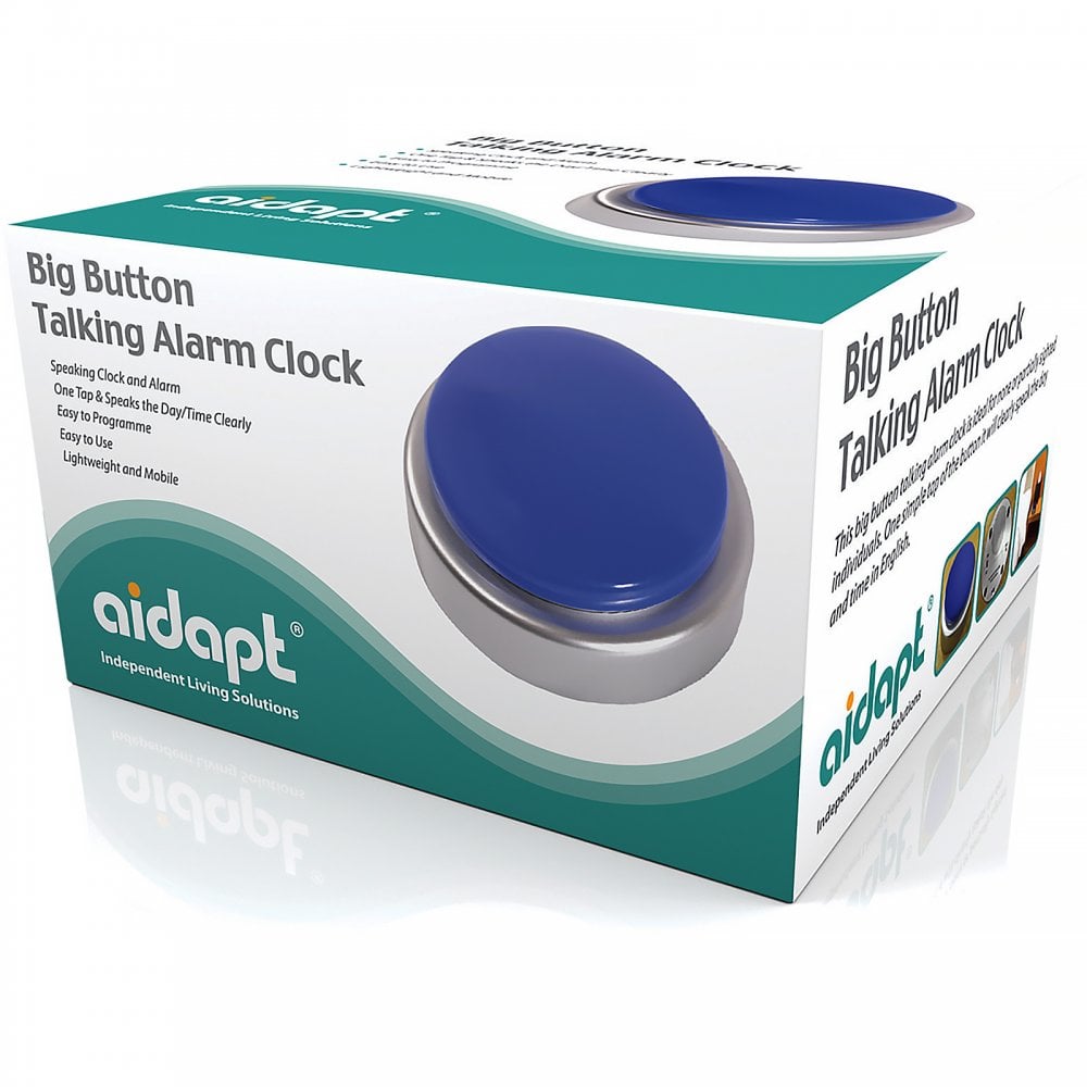 Big Button Talking Alarm Clock Time Date Day
