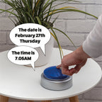 Big Button Talking Alarm Clock Time Date Day