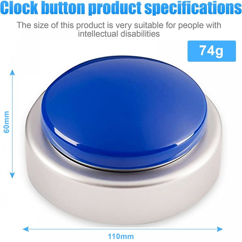 Big Button Talking Alarm Clock Time Date Day