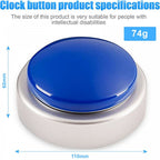 Big Button Talking Alarm Clock Time Date Day