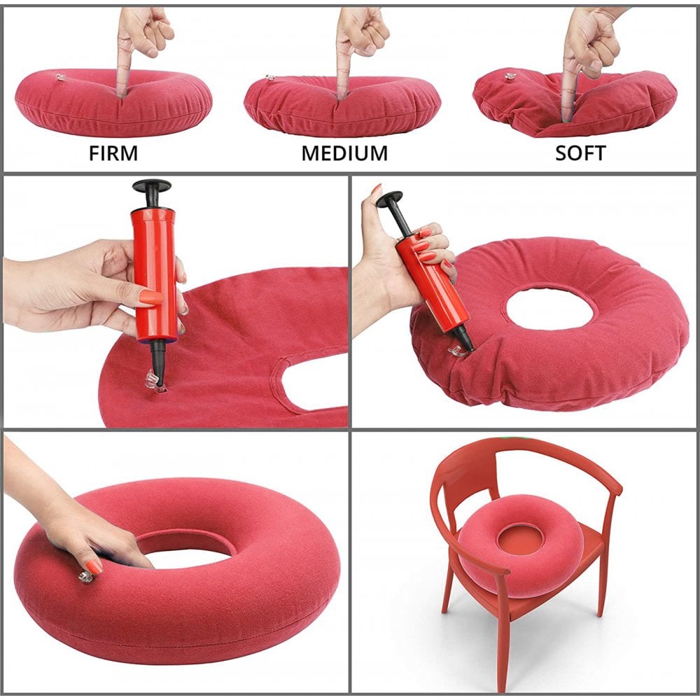 Inflatable Pressure Relief Ring Cushion