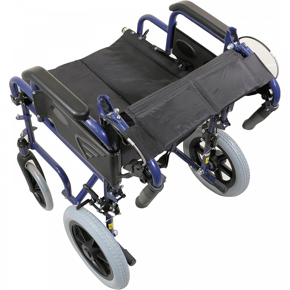 Deluxe Attendant Propelled Steel Wheelchair