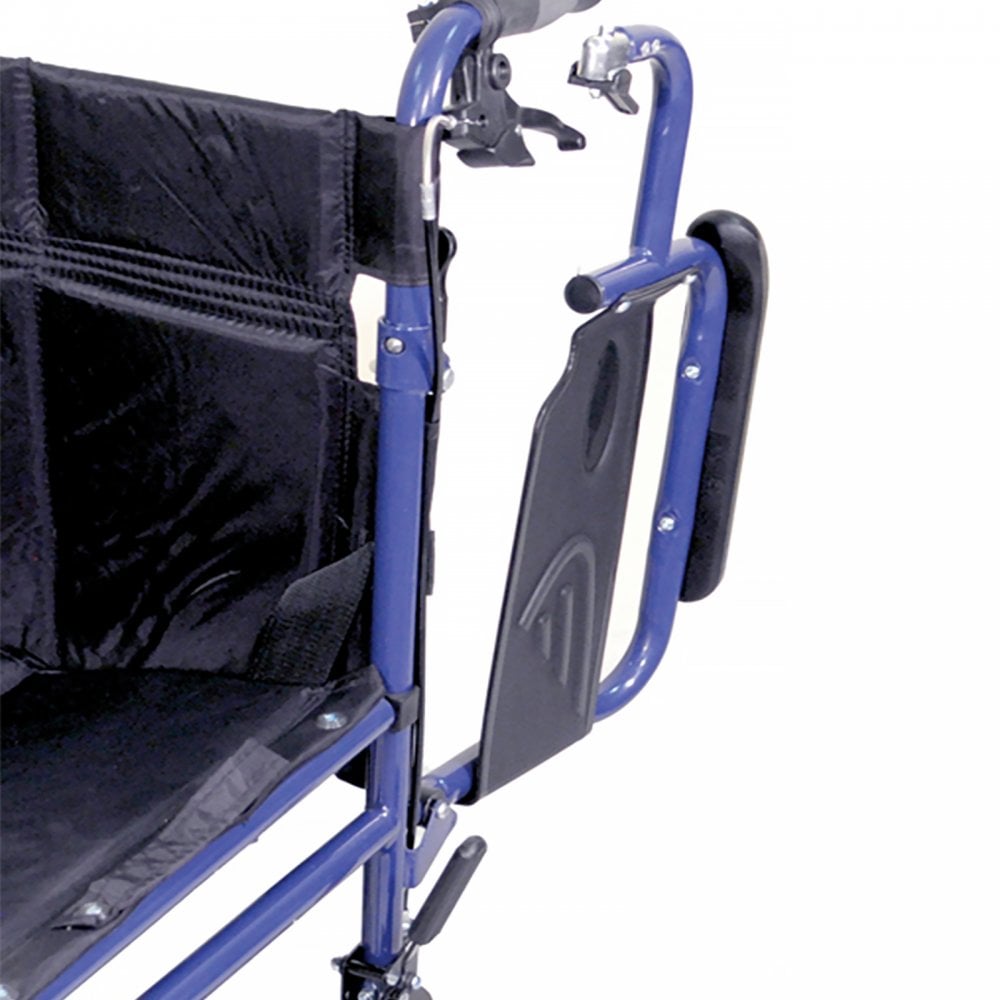Deluxe Attendant Propelled Steel Wheelchair