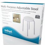Round Adjustable Multi-Purpose Shower Kitchen Stool