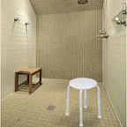 Round Adjustable Multi-Purpose Shower Kitchen Stool