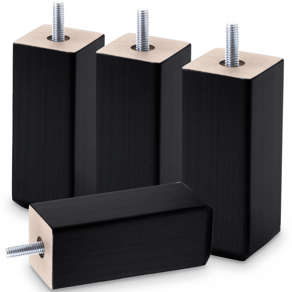 Set of 4 Screw Fixing Bed Raisers 100mm Height