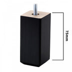 Set of 4 Screw Fixing Bed Raisers 75mm Height