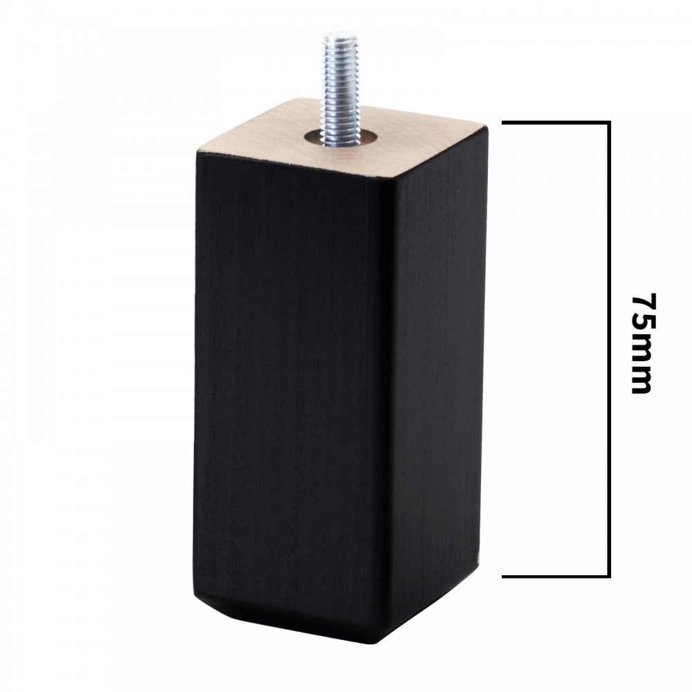 Set of 4 Screw Fixing Bed Raisers 75mm Height