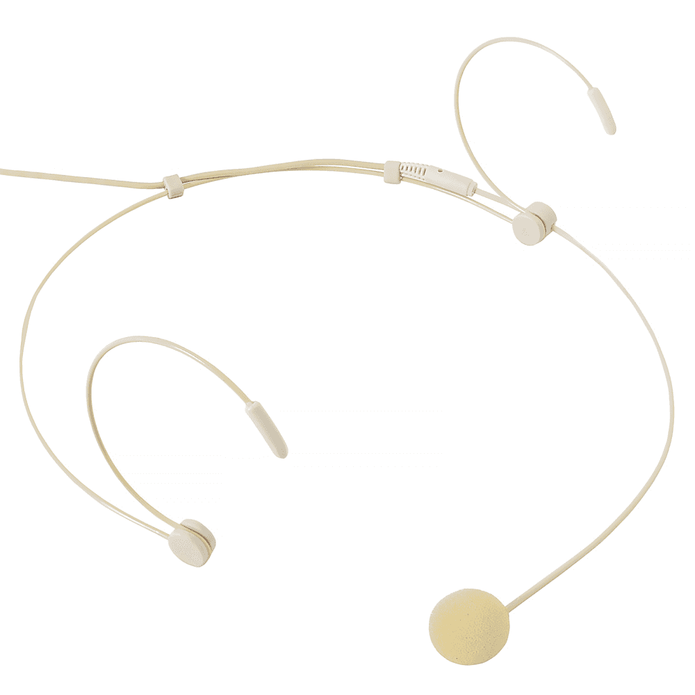 Discreet Neckband Microphone for Wireless Systems - Beige Flesh