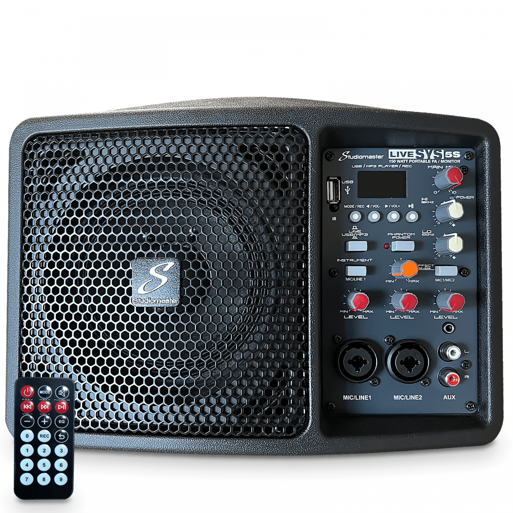 LIVESYS5S 150w Compact Monitor Speaker inc Remote