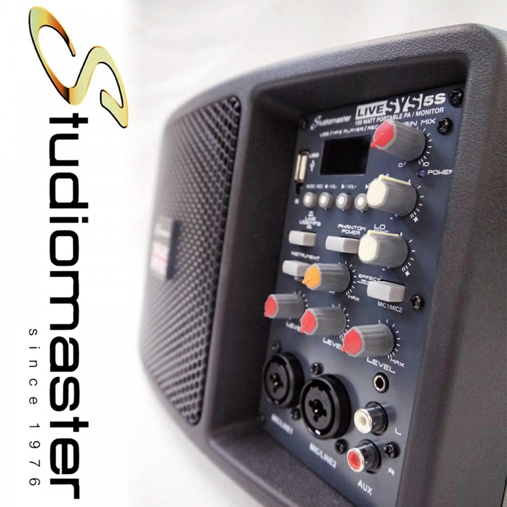 LIVESYS5S 150w Compact Monitor Speaker inc Remote