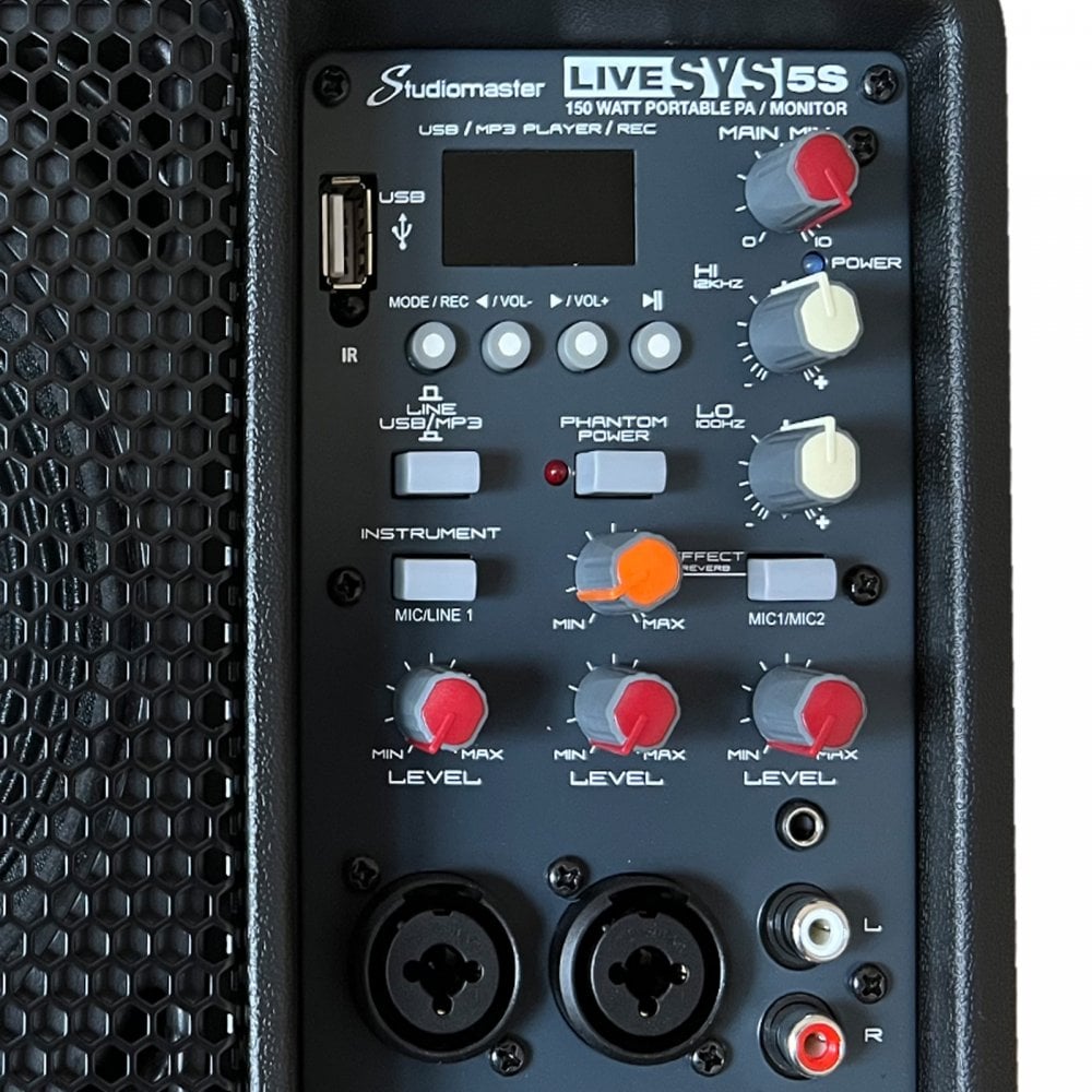 LIVESYS5S 150w Compact Monitor Speaker inc Remote