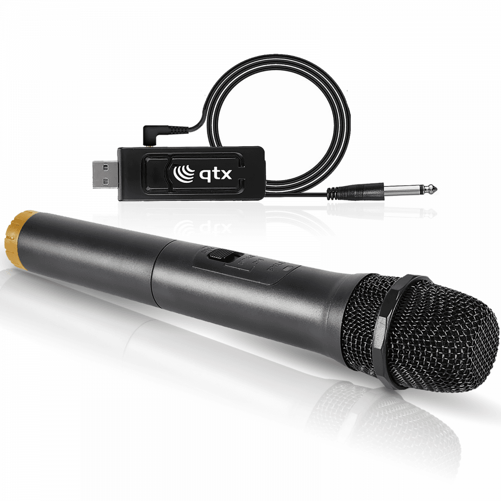 UHF Radio Handheld Microphone with USB Reciever