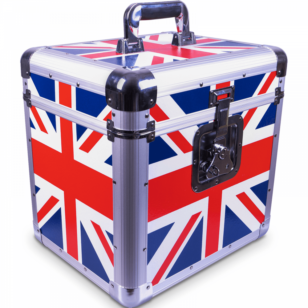 Euro Style Album / 12" / LP Case in Union Jack Finish - Holds 70 Records