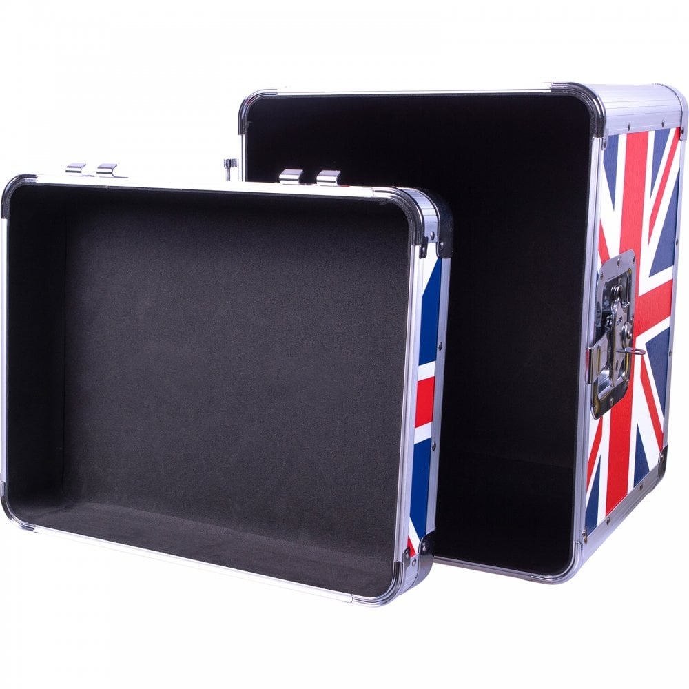 Euro Style Album / 12" / LP Case in Union Jack Finish - Holds 70 Records