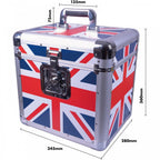 Euro Style Album LP Record Case in Union Jack Finish inc Vinyls
