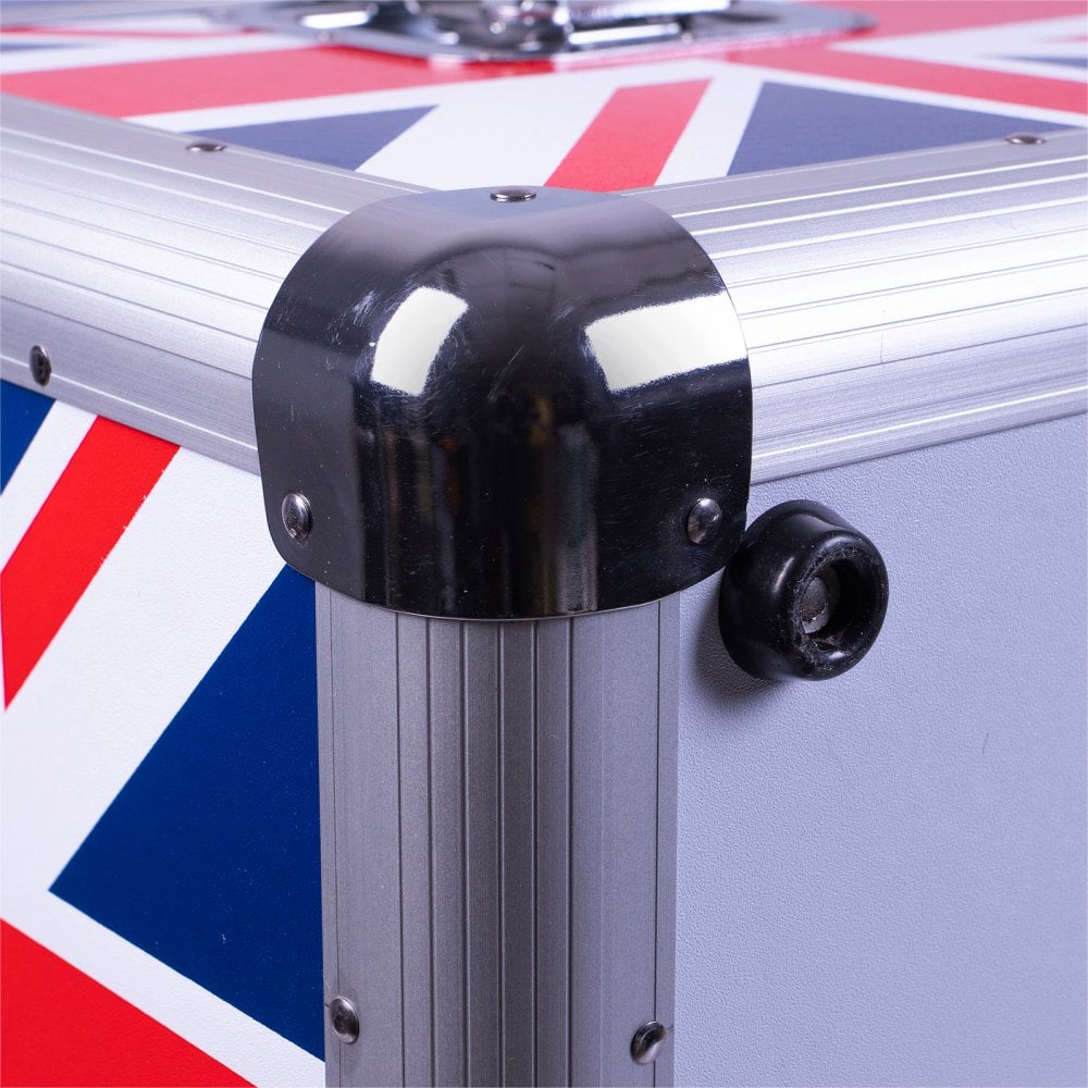 Euro Style Album / 12" / LP Case in Union Jack Finish - Holds 70 Records