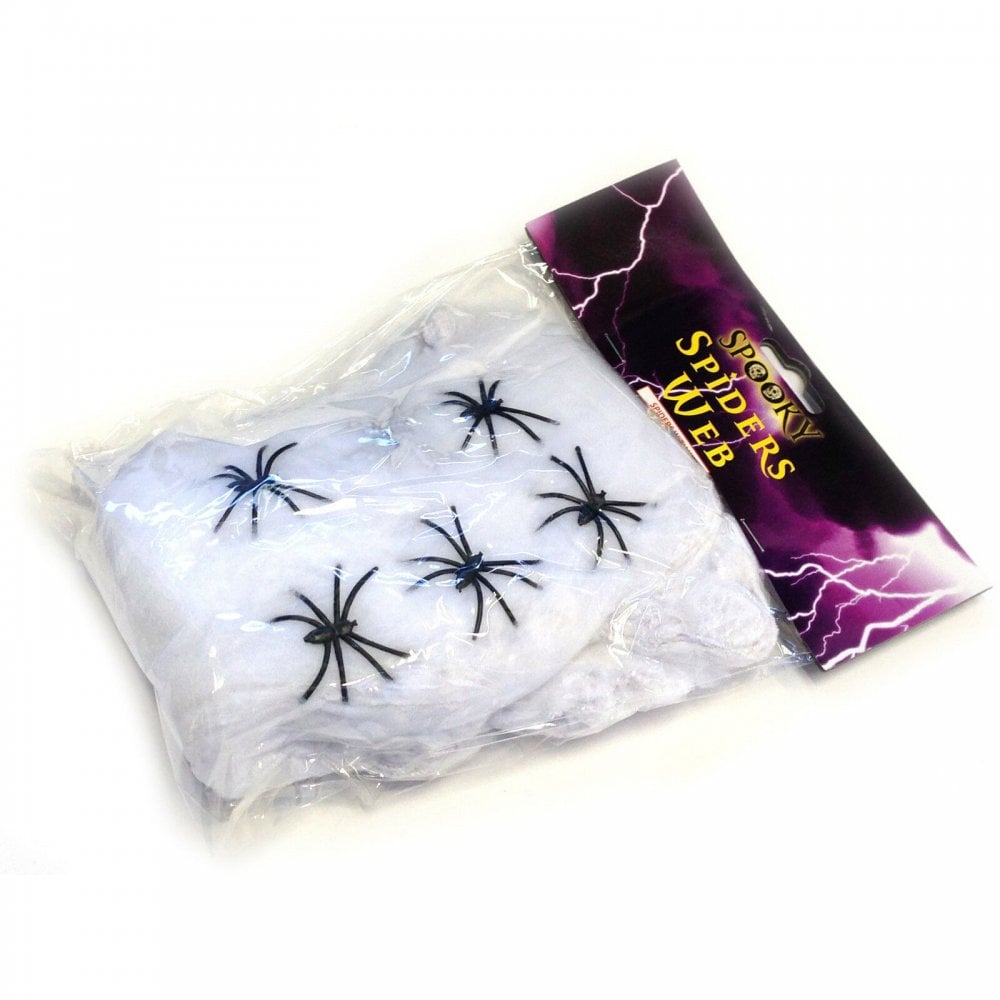 Halloween Spiders Stretchable Web Decoration