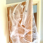 Halloween Spiders Stretchable Web Decoration