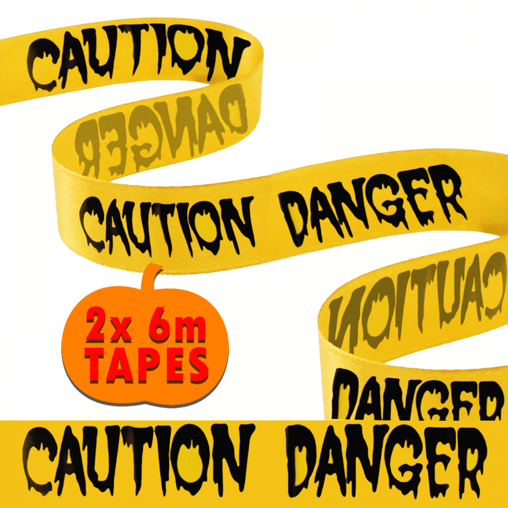 Halloween 2 x 6M Party House Decor Caution Danger Tape