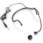 Black Neckband Condenser Microphone for Wireless Systems