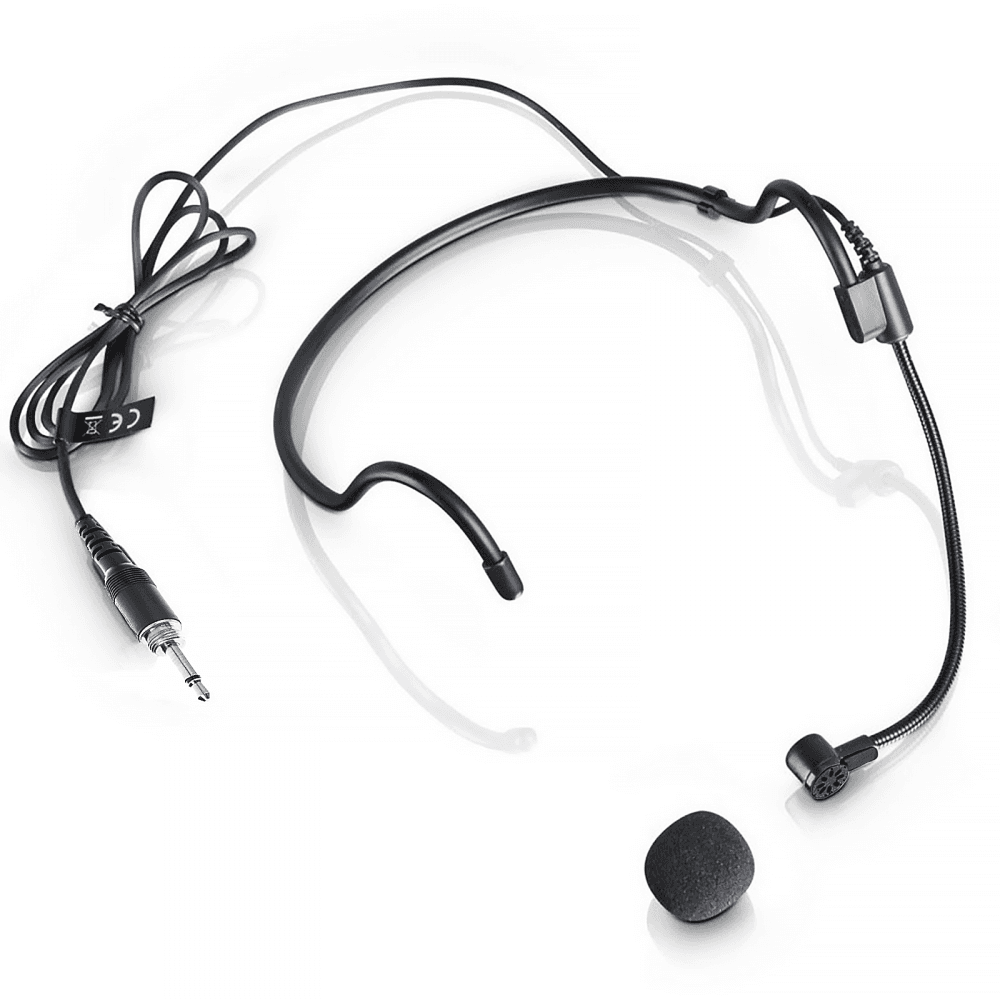 Black Neckband Condenser Microphone for Wireless Systems