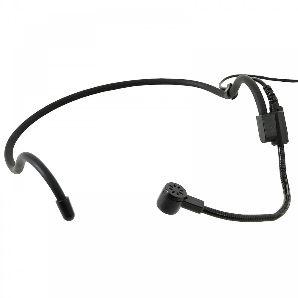 Black Neckband Condenser Microphone for Wireless Systems