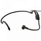 Black Neckband Condenser Microphone for Wireless Systems