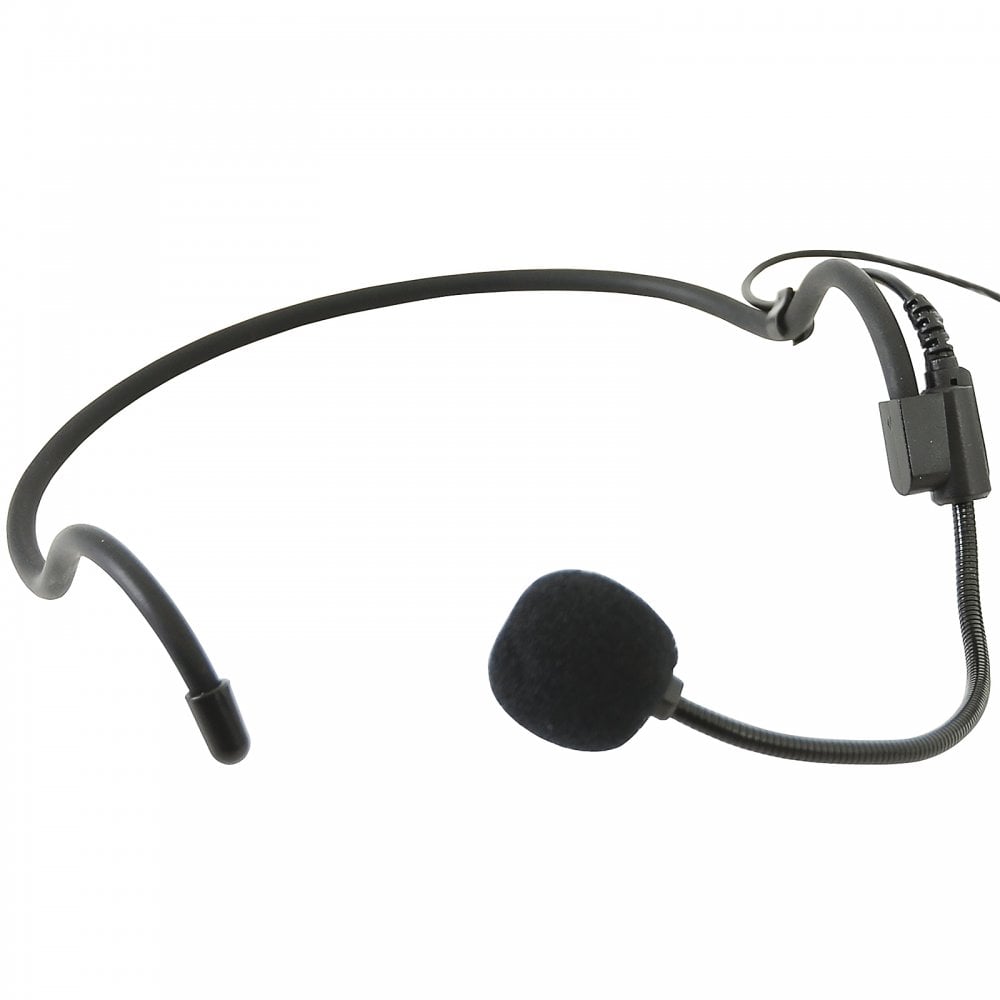 Black Neckband Condenser Microphone for Wireless Systems
