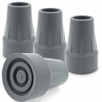 Set Of 4 Replacement Grey Rubber Ferrules 19mm