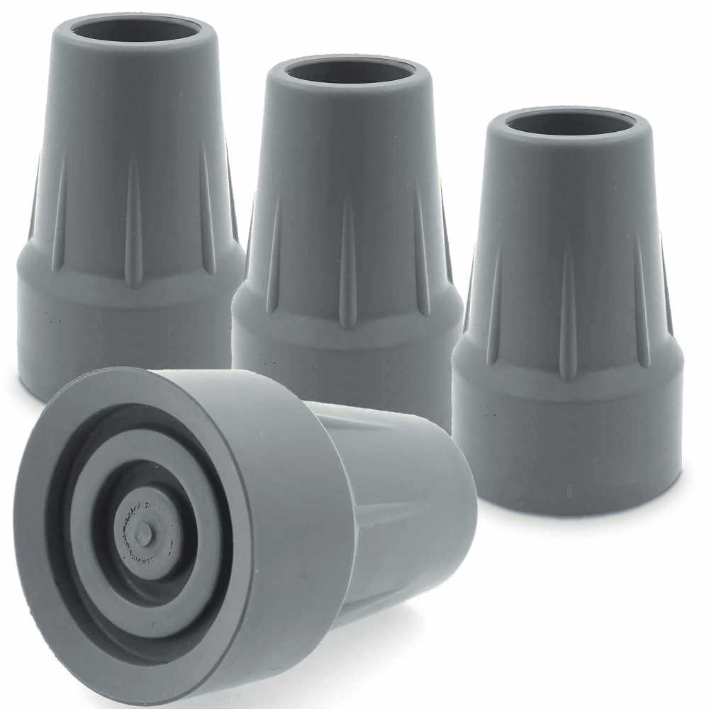 Set Of 4 Replacement Grey Rubber Ferrules 19mm