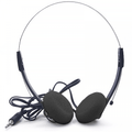 500pcs Lightweight Stereo Black Pad Headphones for Schools Tour Companies