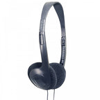 Black Adjustable Lightweight Stereo Headphones 5m Lead
