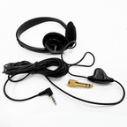 Stereo TV Headphones Mono Slide Switch inc Adaptor