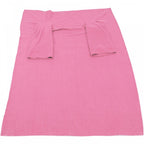 Lightweight Pink Fleece Blanket with Sleeves