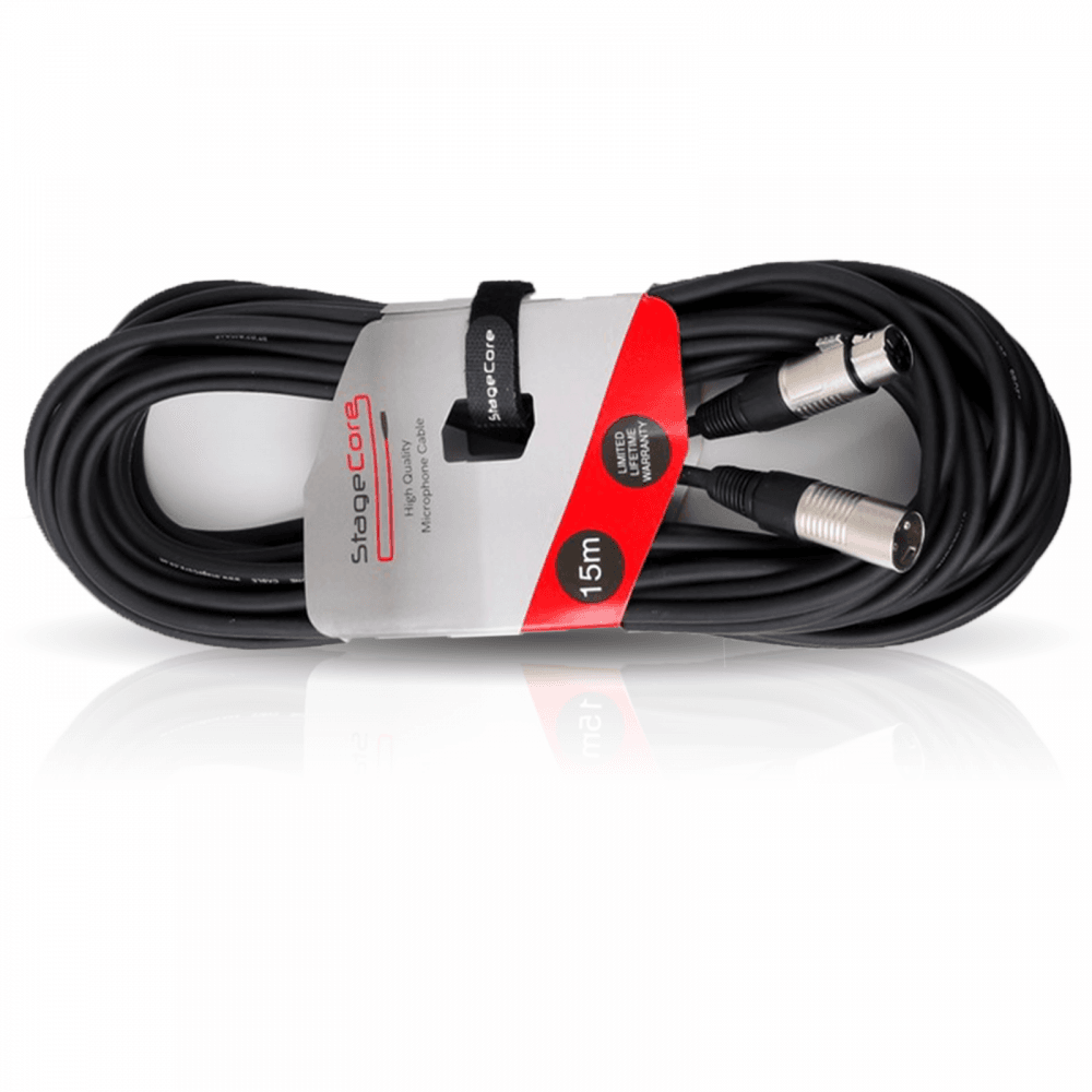 15m Pro Quality Microphone Audio Signal Cable Leads